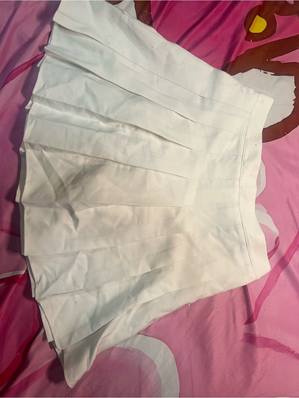 White Pleated Women's Skirt